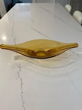 Mid Century Modern Gold Color Dish