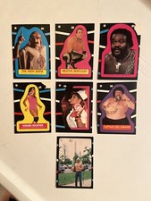 1985 Topps WWF Wrestling STICKER CARD LOT of 7