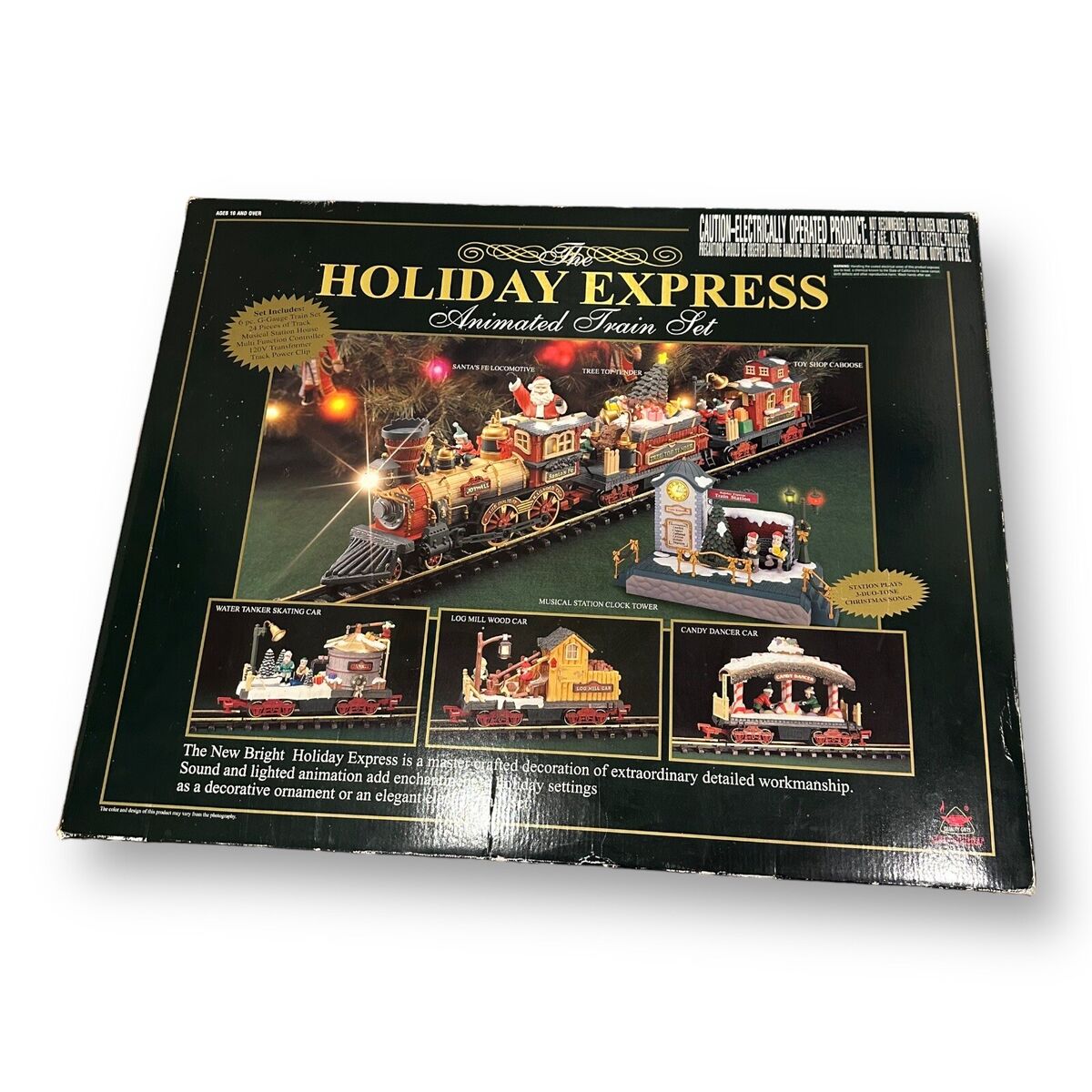 New Bright Holiday Express #387 Animated Train Set Christmas New Bright Holiday Express #387 Animated Train Set Christmas