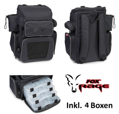 Fox Rage Ruck Sack inkl. 4 Boxen
