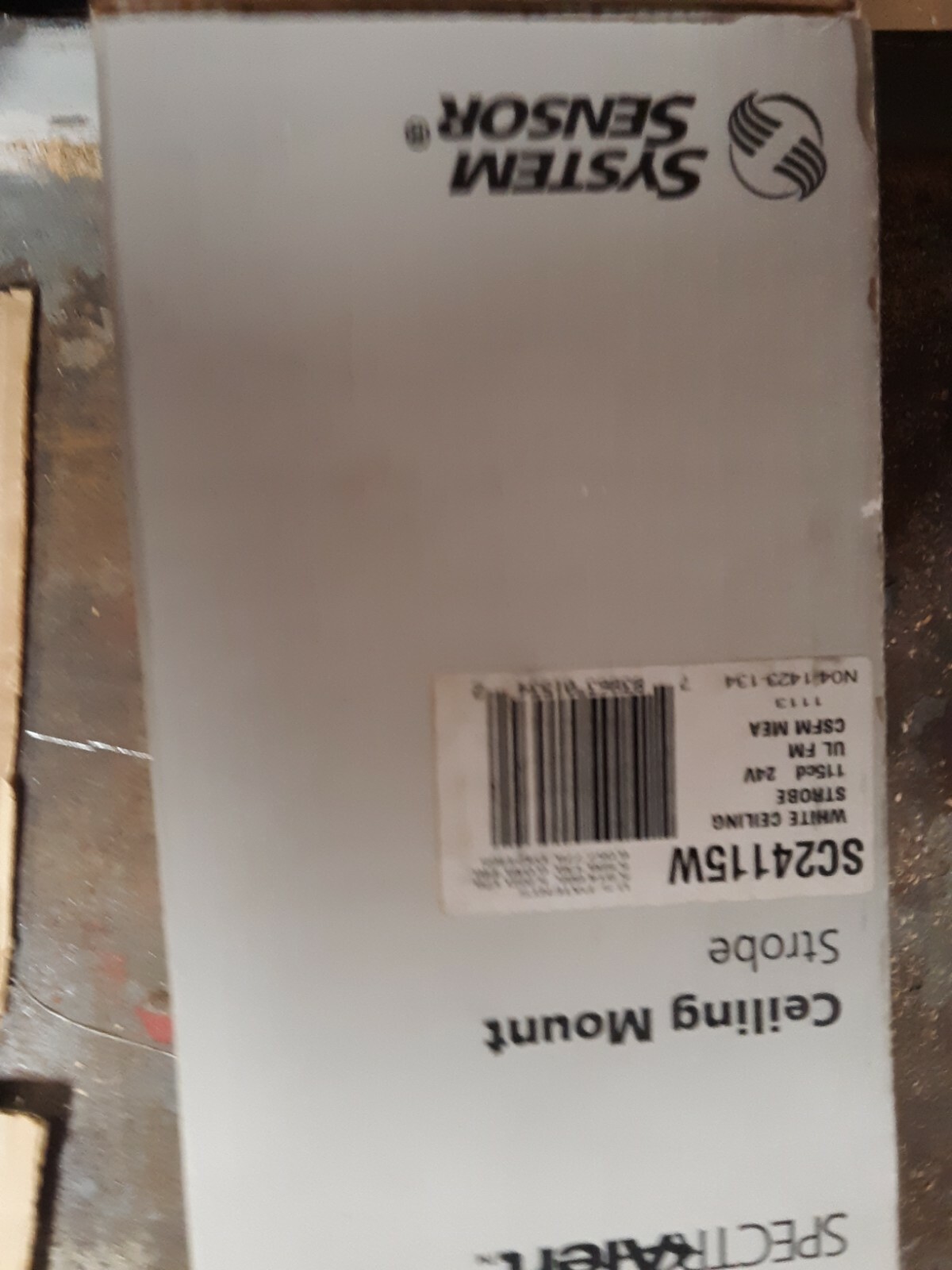 System Sensor SC24115W White Ceiling Strobe