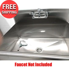 36" x 24" x 14" Bowl Stainless Steel Commercial Utility Prep 1 Compartment Sink