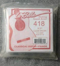 12 Single B 2nd Classical Guitar Strings - La Bella 418 SEALED IN PACKAGE