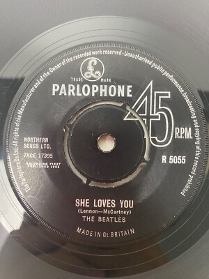 The Beatles She Loves You/I'll Get You 7 Inch Vinyl Single Record 1N/1N R5055