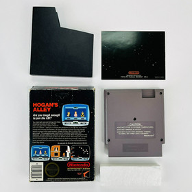 Hogan's Alley NES (Nintendo 1985) Completo en CAJA CIB 5 Tornillos Hangtab &iexcl;BONITO!