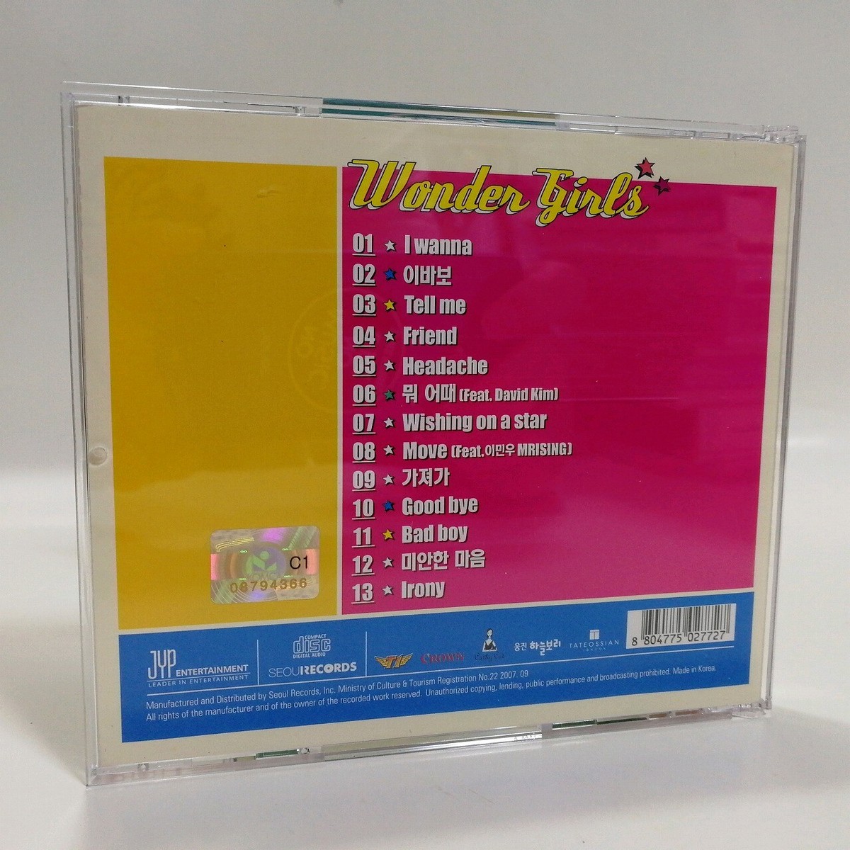 CD Wonder Girls First Album The Wonder Years CD K-POP Korea