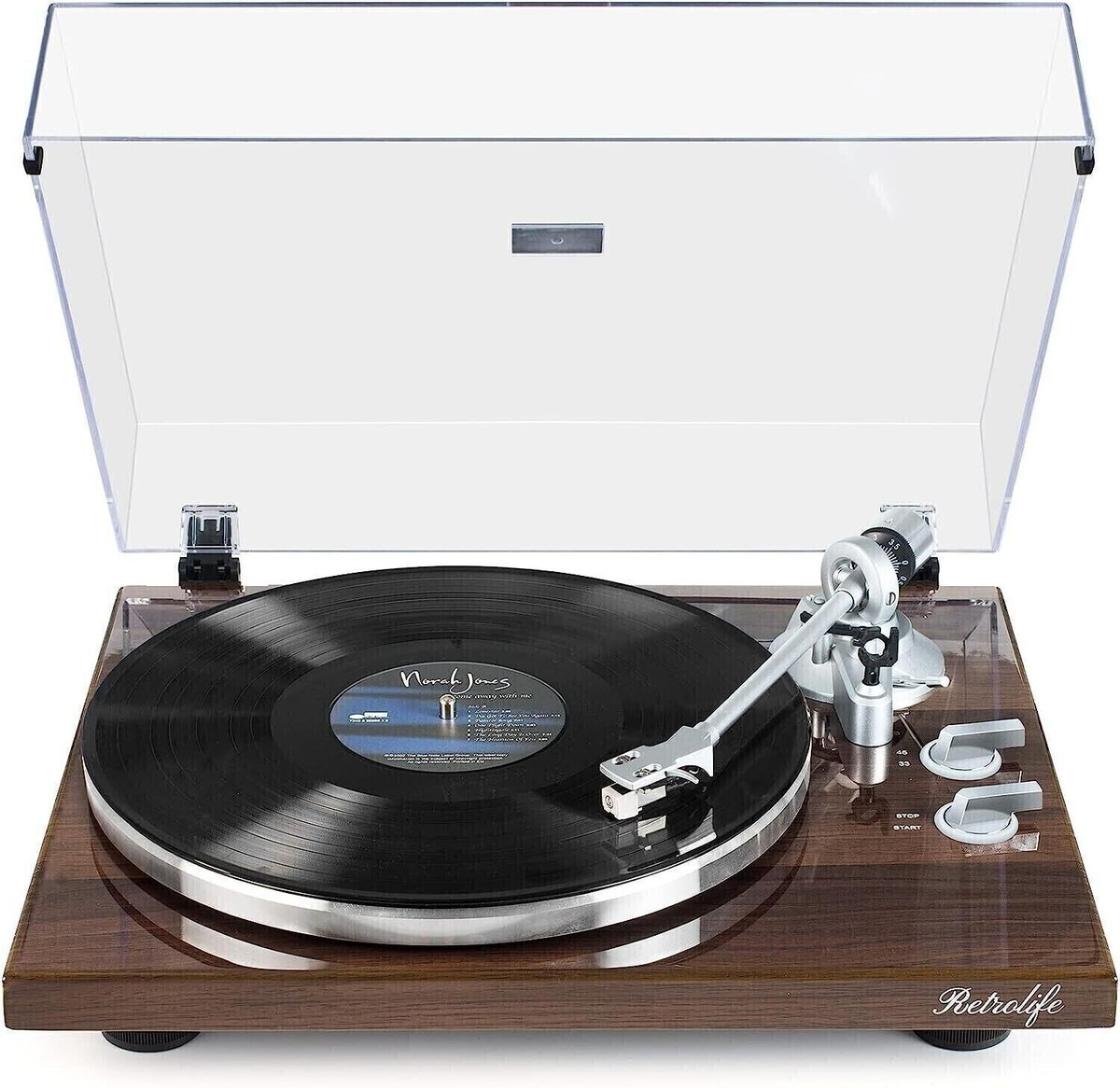 Retrolife Turntable Record Player High-Tech Belt-Driven HQ-KZ006