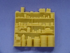 O/On3/On30 LOADED SHELVING CASTING WISEMAN MODEL SERVICES DETAIL PARTS #O532