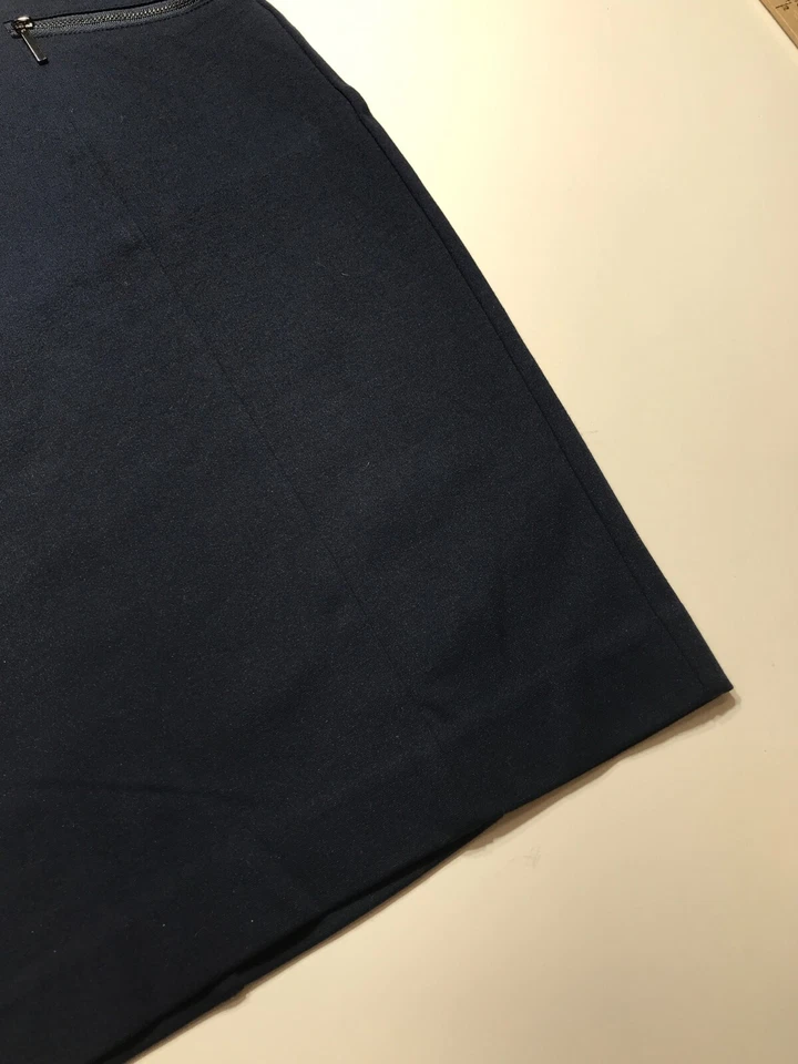 Falda Alfani Mujer 8 Azul Elastizada Ponte Pull On Lápiz Imitación Bolsillos Bodycon Foto 4 de 4