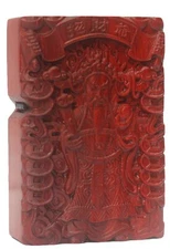 Natural Rosewood Carved Mammon God Lighter Box For Zippo Insert Kit (Case Only)