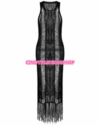 Cindy Fashion Woman Summer Beach Wear See Through Bandage Maxi Long Sexy  Dress | eBay