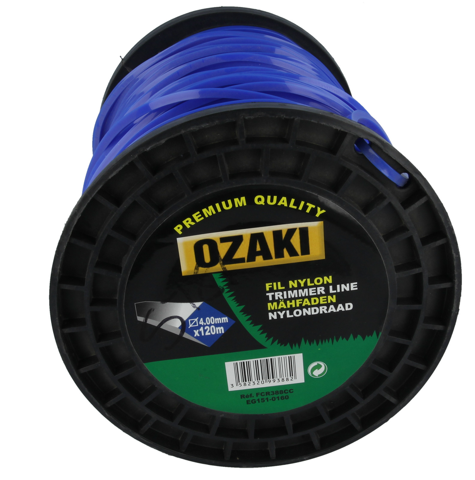 4.0mm Square Trimmer/Strimmer Line in 120m (Ozaki) (2kg)