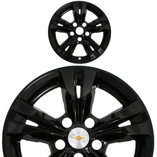 1 Chevrolet Equinox 2010-2017 Black 17" Wheel Skins Hub Caps Full Rim Covers