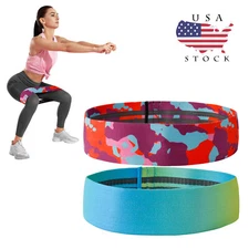 1/3pcs Resistance Bands Fabric Sports Loop Exercise Band Set Workout Fitness Gym