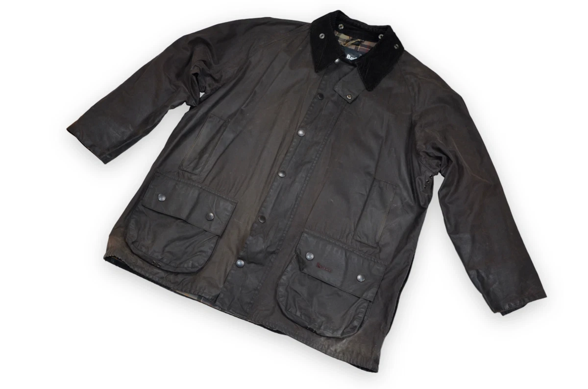 Men's Barbour Beaufort Wax Jacket Black A232 England Classic C46/117cm
