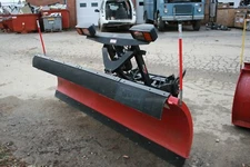 8ft Western Snow Plow Attachment Steel Ultra Finish Straight Blade Truck Mount