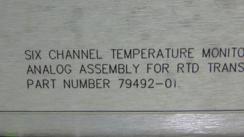 USED Bently Nevada 6 Channel Temperature Monitor 79492-01 - Image 3 of 3