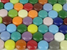 12mm Round Mosaic Gems 50g pack. Choose your colour.