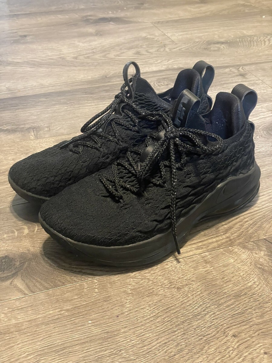 NIKE LEBRON XV LOW SHOES A01755 004 BLACK MEN display picture 2