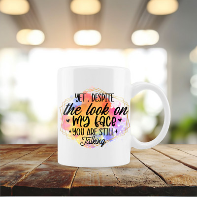 The Look On My Face, FREE SHIP, Coffee/Tea/Chocolate Mug/Cup,12 oz. (cu12)