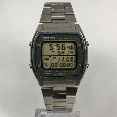 VINTAGE 1980's SEIKO A714-5009 RUNNING MAN LCD CHRONOGRAPH WATCH | eBay