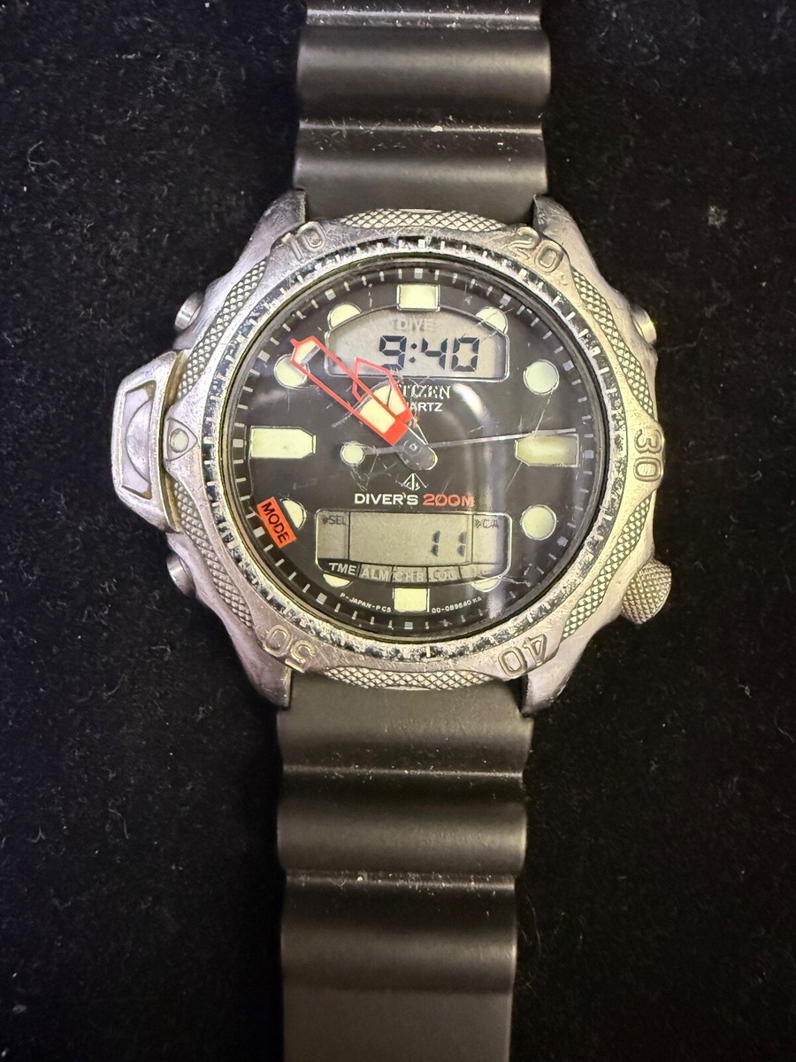 🌊 CITIZEN Promaster Aqualand Diver's Watch C500 – Depth Meter