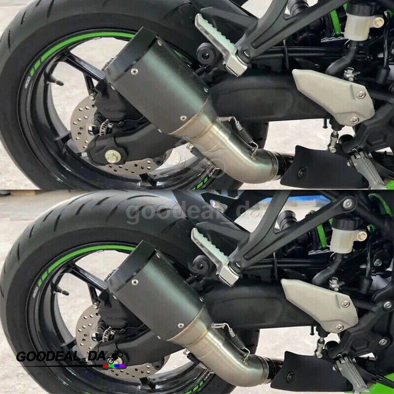 For Kawasaki Ninja ZX4RR ZX4R 2023 2024 Mid Exhaust Pipe Black