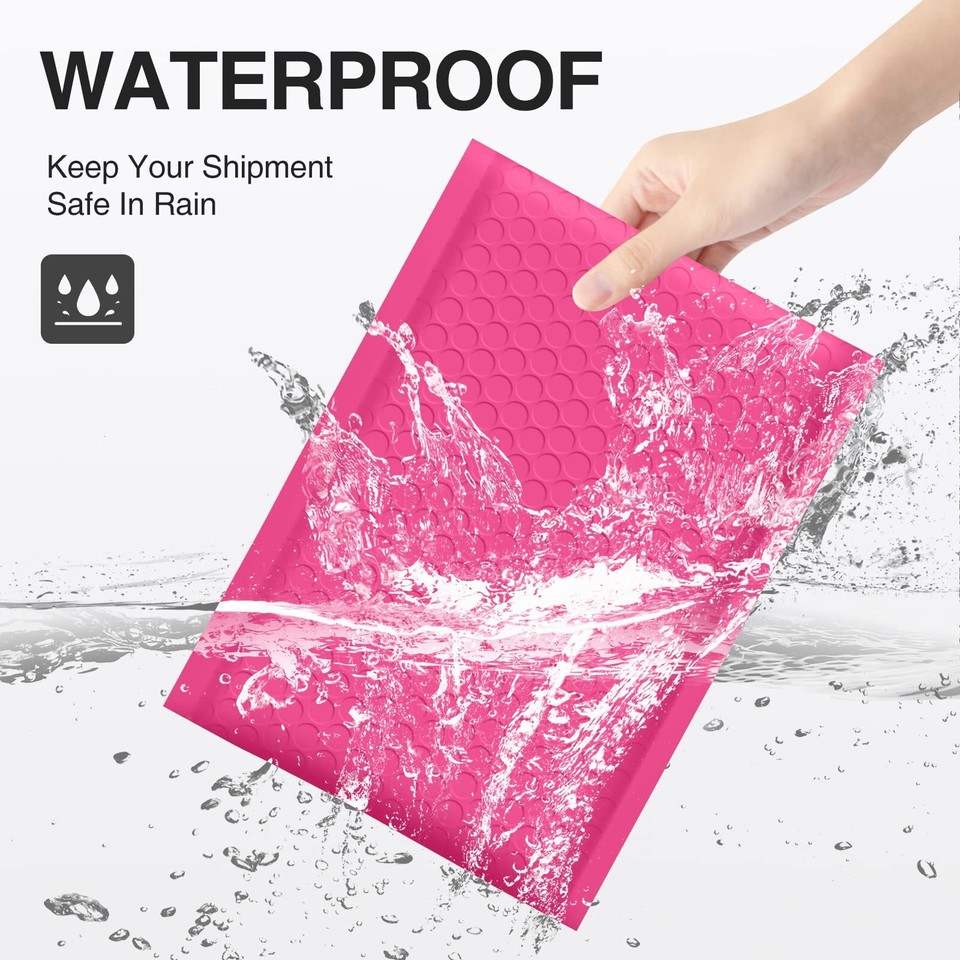 50 Pack Pink Padded Envelopes Bubble Self Seal Shipping Small 4 X 8