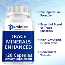 Trace Minerals Enhanced Complex-Zinc,Manganese,Copper-Complete with 70 Nutrient
