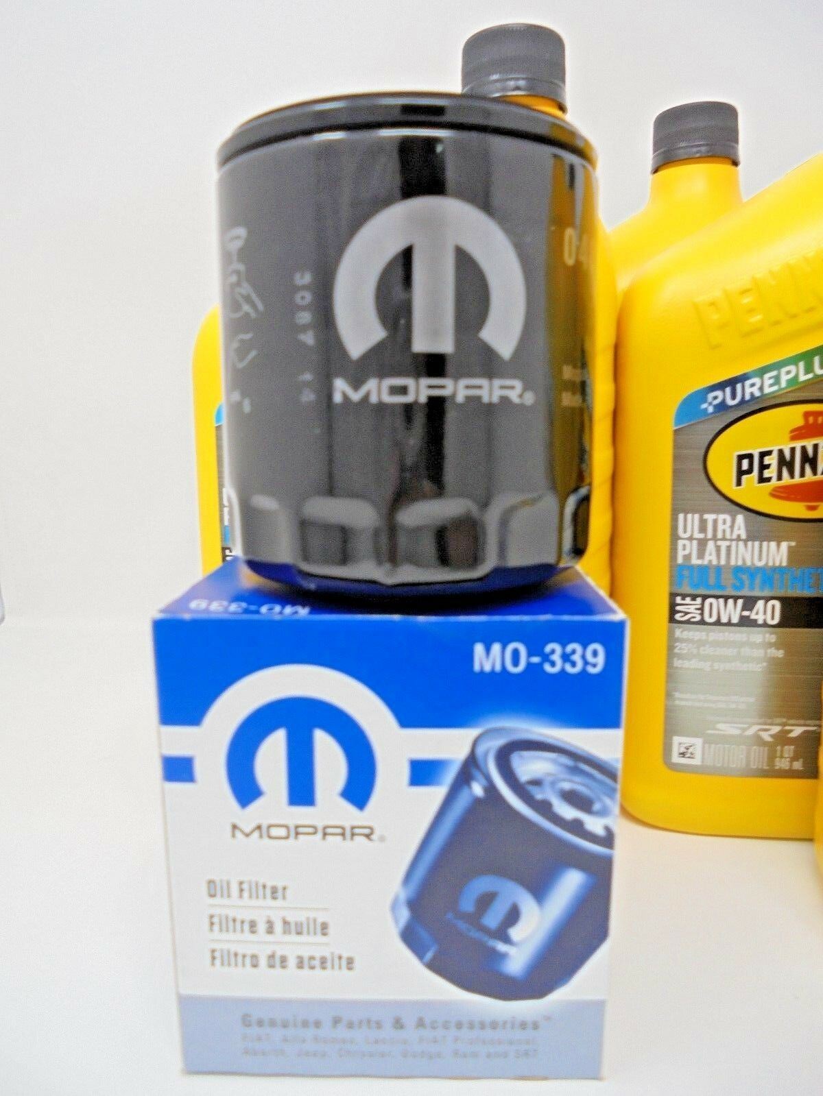 14-18 Ram 6.4 Hemi 0W40 Full Synthetic Pennzoil Motor Oil & Filter Factory Mopar