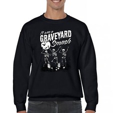 It Was a Graveyard Smash Halloween Skeleton Sweatshirt Pumpkin Skull Crewneck