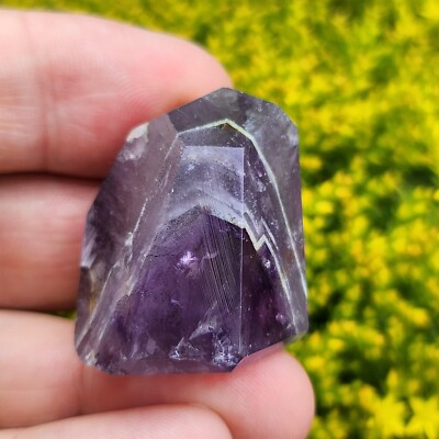 Amethyst Spitze Kristall lila Edelstein spirituelle Schwingung 32g UK Lager am47