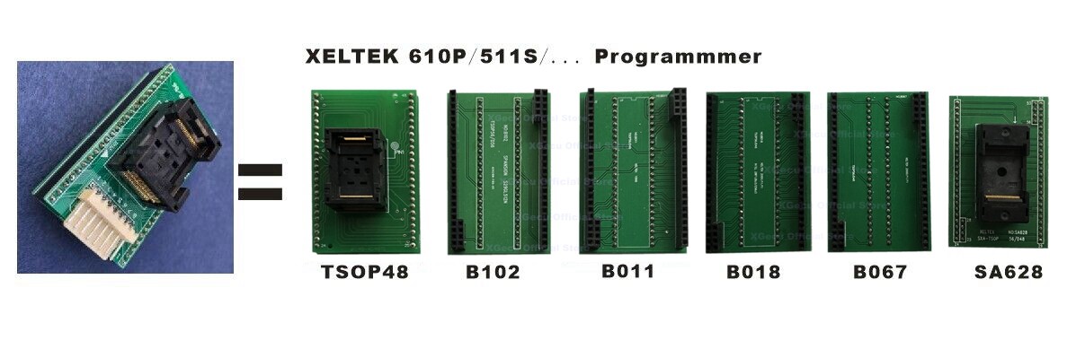 TSOP32/40/48/56 All In One ZIF adapter (SN-ADP-056-0.5) only for