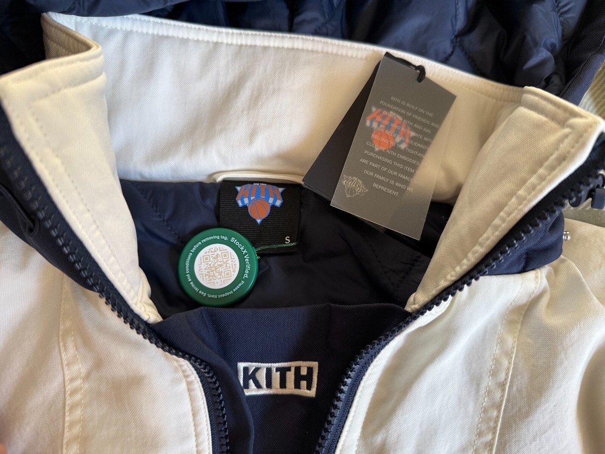 Kith New York Knicks Quarter Zip Anorak jacket in starter Kith New York Knicks Quarter Zip Anorak jacket in starter