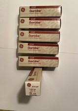 Lot of 6 GE 150W Clear Quartzline Tungsten-Halogen Lamp