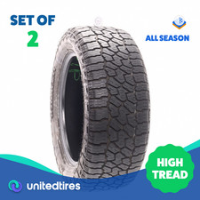 Set Of 2 Used 27555r20 Falken Wildpeak At4w 117t - 10.532 Set Of 2 Used 27555r20 Falken Wildpeak At4w 117t - 10.532