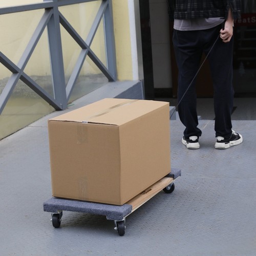 Heavy Duty 660 lb Wooden Dolly Moving Cart W/ Swivel Casters Portable Storage US - Afbeelding 21 van 30