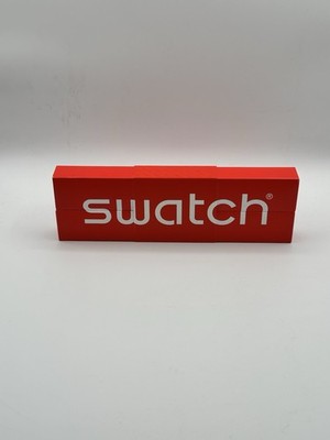 Swatch Watch Red Box And Slip Sleeve  Packaging With Owners Manual