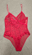 Victoria s Secret Gold Label Vintage Red Lace Teddy Lingerie Medium