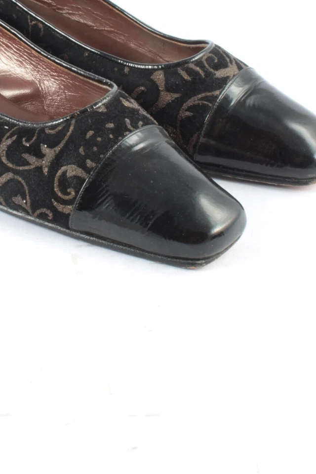 PLATINO Zapatos sin cordones Mujeres Flats Talla EU 38 negro-blanco puro - Imagen 3 de 4