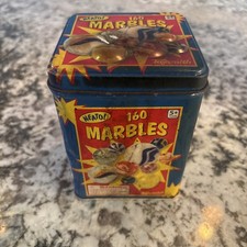 NEW NEATO 160 Count Assorted Marbles in Tin Box by Toysmith 2012