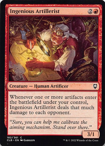 Ingenious Artillerist CLB 182 Normal English NM - MTG