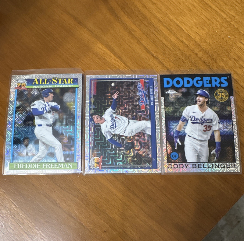 Dodgers Mojo Special 2021 Belli, 2026 Freddie & Snell Dodgers 3-Card Lot