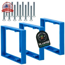 1/2" Double Gang Outlet Box Extenders, UL Listed, Includes Sc