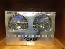 6" Halogen Off Road PIAA Like Chrome Metal Body Lamp w/Stone Guard OP-200CNB2