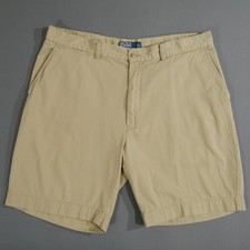 Vintage Polo Ralph Lauren Chino Shorts Men's Size 38 100 Cotton Tan 9 " Preppy