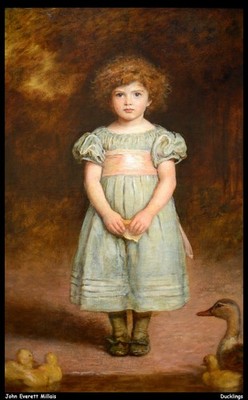 John Everett Millais Ducklings O 1 Vintage Art Print Poster Wall Decor Creative