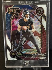 Luke McCaffrey 2024 Panini Select  Tri Color Prizm RC #/149