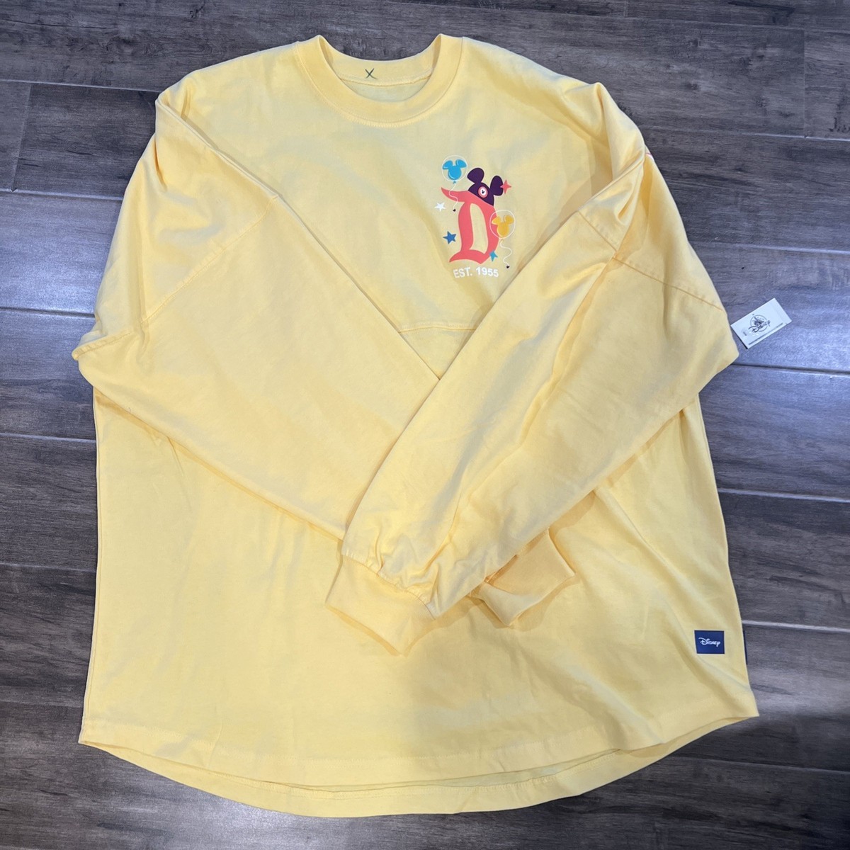NWT Disney Disneyland Resort Play in Parks Yellow Spirit Jersey XL