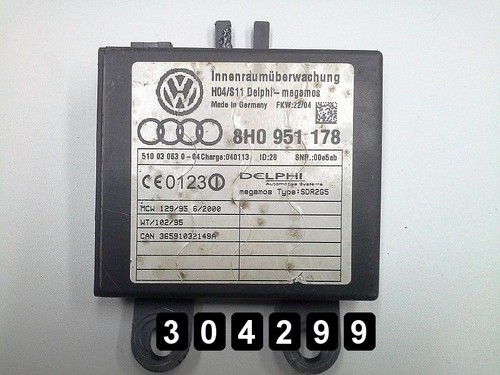 AUDI A4 CABRIOLET 2005 STEUERGERÄT MODUL SENSOR 8H0951178 ORIGINAL